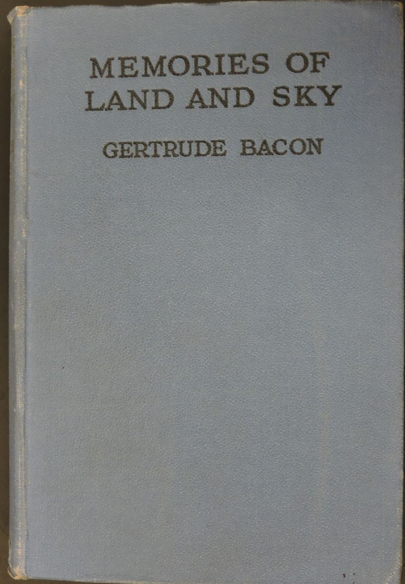 Faded plain blue cloth book cover showing title in black text.